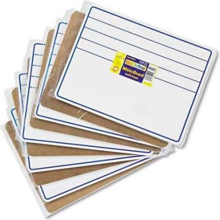 THE CHENILLE KRAFT COMPANY Chenille Kraft 9882-10 Student Dry-Erase Boards, 12 x 9, Blue/White, 10/Set 9882-10